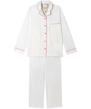 une nana cool なめらかパイルパジャマ MADE WITH LIBERTY FABRIC ホワイト