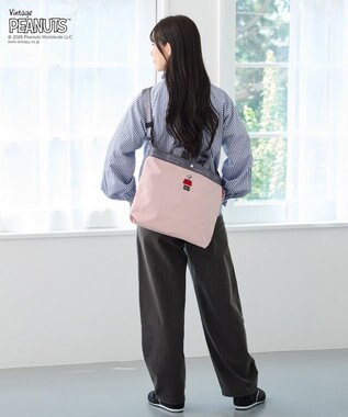ROOTOTE 8505【ルートート】スヌーピー IP.ミディアム2w.ピーナッツ-1D 02：ピンク
