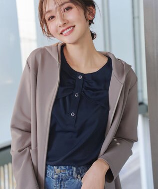 Tiaclasse ソフトダンボールバックフレアフーディー モカ