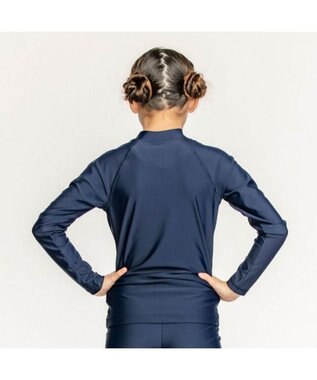 San-ai Resort（三愛水着楽園） 【NIKE】ナイキ GIRLS ロングスリーブ F/Z UV ハイドロガード ネイビー