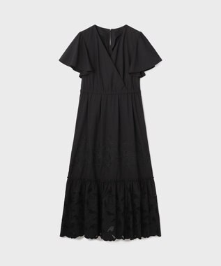 GRACE CONTINENTAL カットワーク刺繍ワンピース ブラック