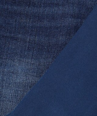 JOSEPH ABBOUD 【暖か起毛裏地付/ストレッチ】 レイヤード デニム パンツ ネイビー系