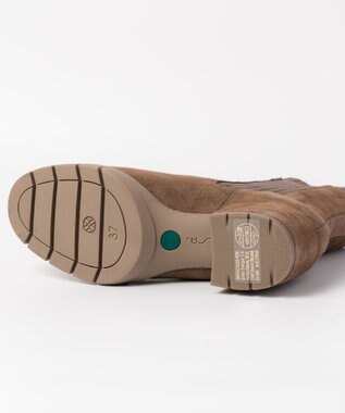 BONTRE 【UNISA/ウニサ】サイドリブニットショートブーツ トープ