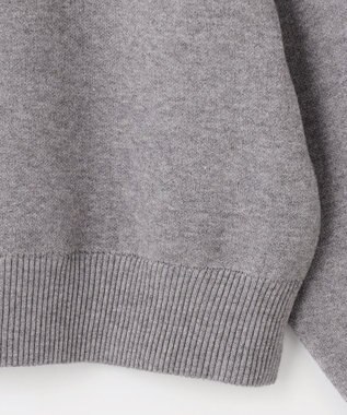 SHARE PARK LADIES フロントロゴショートプルオーバー ライトグレー系