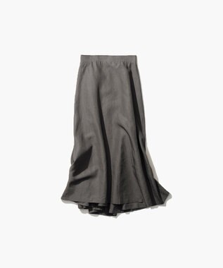 ATON LINEN WEATHER | ドレープスカート CHARCOAL GRAY
