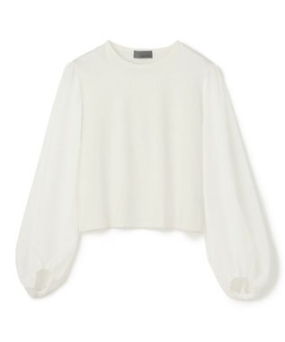 uncrave シアースリーブカットソー（uncrave STANDARD） グレージュ