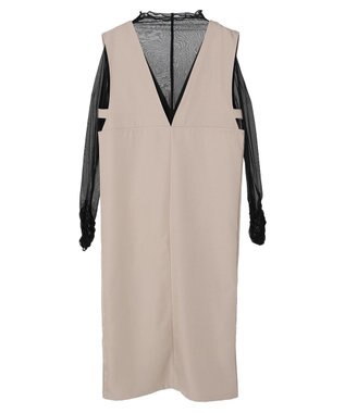 Green Parks ・ＥＬＥＮＣＡＲＥ　ＤＵＥ　ＳＥＴ２点インナー×ジャンスカ Light Beige