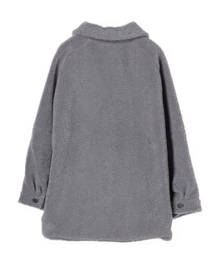 Green Parks 衿付きボアブルゾン Blue