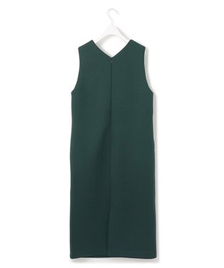 ICB L 【WEB限定・洗える】 コンパクトダブルフェイス ジャンパースカート ミッドグリーン系