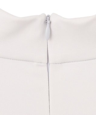 ICB L 【洗える】シャイニースムース ハイネックカットソー ライトグレー系