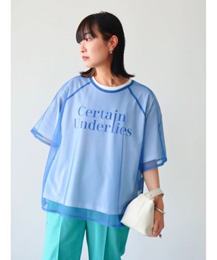 Green Parks ＳＥＴ２点　チュール＋ロゴＴｅｅ Blue