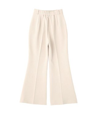 earth music&ecology センターシームフレアパンツ Light Beige