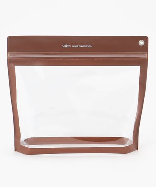 GRACE CONTINENTAL Fabricシェルポーチ-AW ピンク