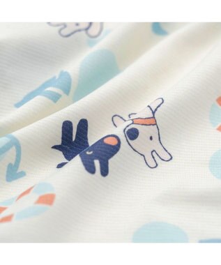 PET PARADISE リサとガスパール 接触冷感 タンクトップ 《マリン柄》 小型犬 ホワイト×ネイビー