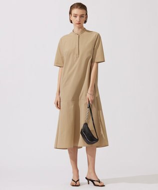 ICB 【接触冷感・UVカット・撥水・洗える】 プルーフ4WAYタフタ ワンピース ベージュ系