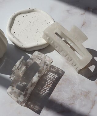 Tiaclasse シェルヘアクリップ シェルブラック