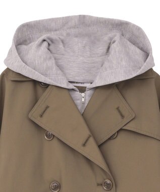 CRAFT STANDARD BOUTIQUE 2WAYフード取り外しトレンチコート Khaki