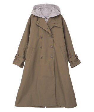 CRAFT STANDARD BOUTIQUE 2WAYフード取り外しトレンチコート Khaki