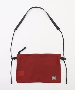 JOSEPH ABBOUD MOUNTAIN 【軽量/ECO撥水/小さくたためる】ナイロンフライリップサコッシュ オレンジ系
