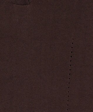 JOSEPH 【洗える】サティニーリブ　ロングスリーブポロニット Ebony