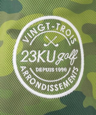23区GOLF 【UNISEX】カモフラ柄 セルフスタンド カーキ系5