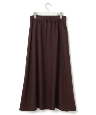ICB L 【洗える】 シアービエラ フレアスカート ダークブラウン系