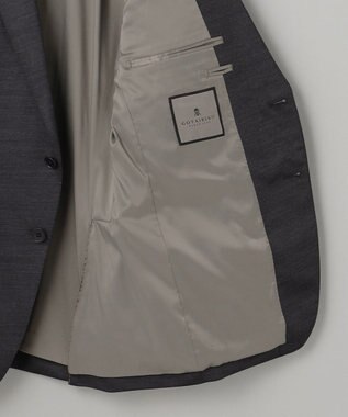 GOTAIRIKU セットアップ対応【洗える/ストレッチ/シワになりにくい】ウォッシャブルジャージー セットアップジャケット_無地（25年モデル） グレー系