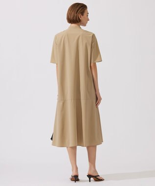 ICB 【接触冷感・UVカット・撥水・洗える】 プルーフ4WAYタフタ ワンピース ベージュ系