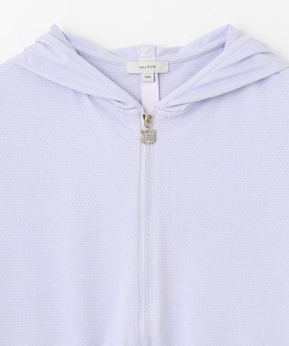 ANY KIDS サラサラ UVカット パーカー サックスブルー