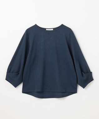 ANY L 【洗濯機可】タックスリーブ プルオーバー ブルー