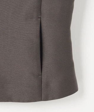 自由区 ライトダブルクロス ジャケット グレー