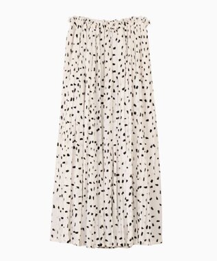 FORFORMO Pleated Skirt プリーツスカート プリントホワイト