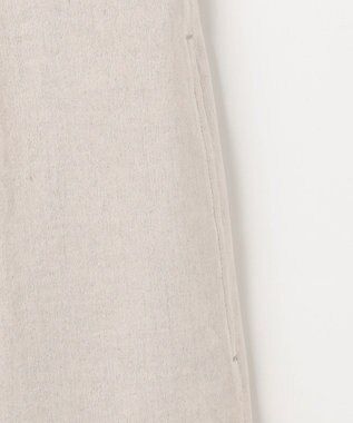 23区 【洗える】リネンレーヨンストレッチ タック スカート ベージュ系