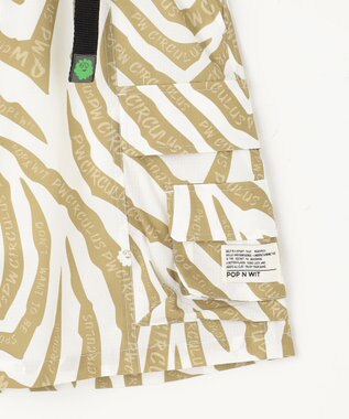 PW CIRCULUS 【高通気 / 軽撥水 / 軽量のDotAir 使用】【MEN】ゼブラ柄ベルテッドショーツ ベージュ系5