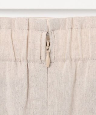 23区 【洗える】リネンレーヨンストレッチ タック スカート ベージュ系