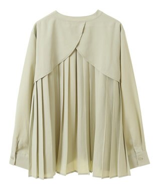 earth music&ecology バックプリーツブラウス Mint Green