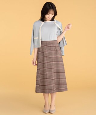 ANY SIS S 【低身長企画】バイカラー アンサンブル ミントグレー