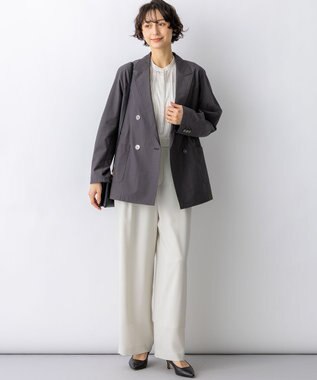 23区 スクエアフラット ショルダーバッグ ブラック系