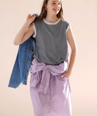 LENO SHIRTS DRESS CANDY STRIPE / シャツワンピース PINK