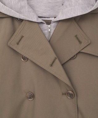 CRAFT STANDARD BOUTIQUE 2WAYフード取り外しトレンチコート Khaki
