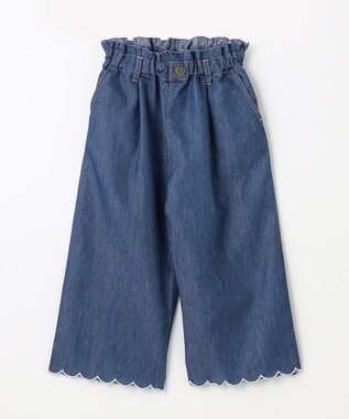 ANY KIDS デニム ワイド パンツ ネイビー