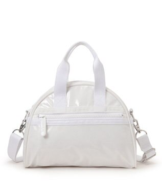 LeSportsac ROUND SM SATCHEL/ホワイトグリマーシャイン ホワイトグリマーシャイン