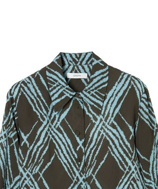 JOSEPH オープンウィーブ　ブラウス Palm Leaf/Chambray