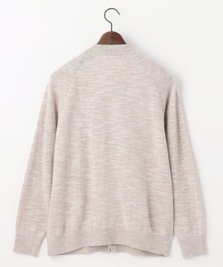 JOSEPH ABBOUD 【イタリア糸使用/清涼感/軽い/洗える】スラブギマニット ジップ ジャケット ベージュ系