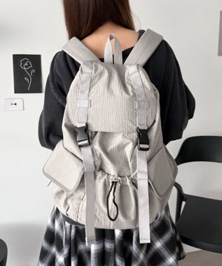 WEGO 【ユニセックス着用ITEM】3ポケットフラップリュック 柄2