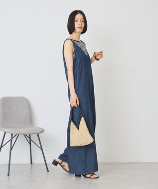 AMERICAN HOLIC バックリボンデニムオールインワン One Wash