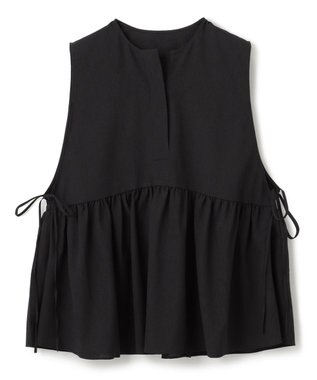 UNFILO BREEZEMOVE ペプラムブラウス ブラック