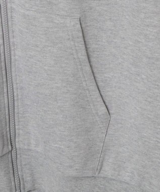 WEGO 【SCHOOLITEM】ルーズフィットジップパーカー 杢グレー