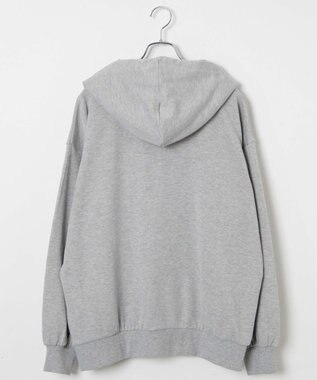 WEGO 【SCHOOLITEM】ルーズフィットジップパーカー 杢グレー