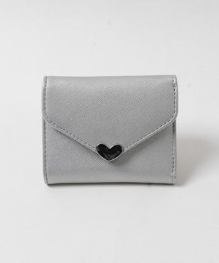 WEGO ハートレターミニウォレット シルバー
